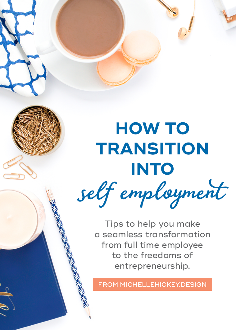 Have you been dreaming of working for yourself, but don’t know how to make it happen when you are employed full time? This article explores practical solutions for transitioning into self employment that don’t involve risking the livelihood of you or your family. // From MichelleHickey.Design