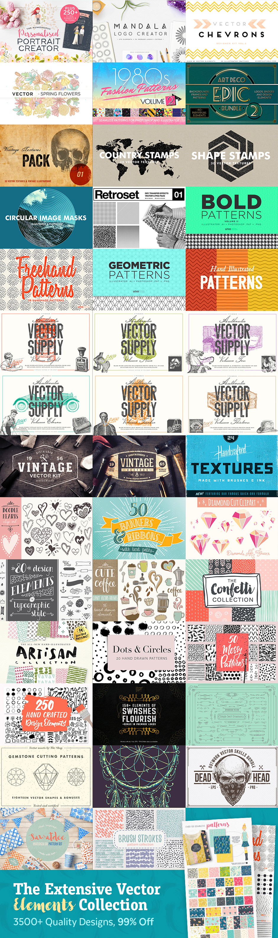Have you been struggling to get your graphic design business off the ground? Increase your efficiency and feed that font-addiction at the same time by tapping into DesignCuts— the ultimate source for fonts and graphics. In purchasing their bundles at super discounted prices, you’ll end up with a library of resources for whatever project comes your way, and extra money in your pocket. // From MichelleHickey.Design