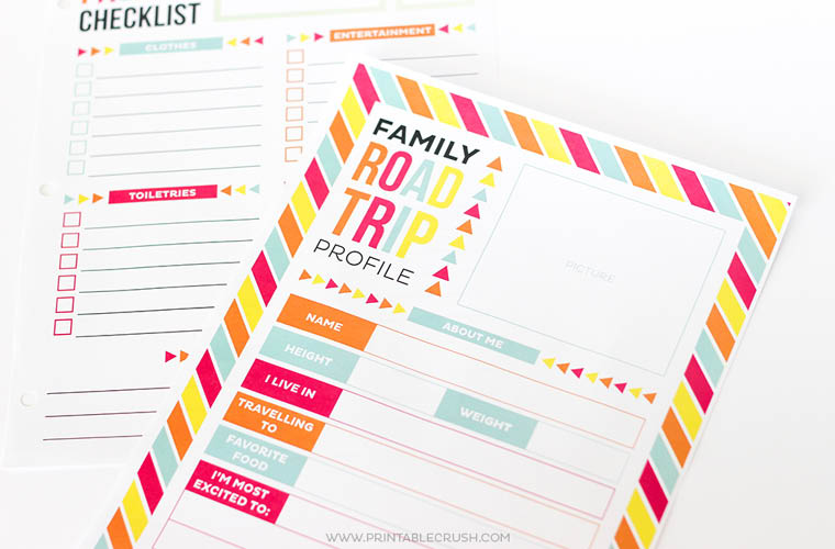 Family Road Trip Printable from Erin Williams