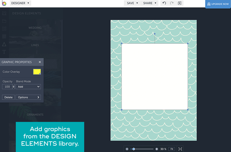 A step by step tutorial on how to design printable art, using BeFunky — a free online graphic design program. // From MichelleHickey.Design in partnership with BeFunky.