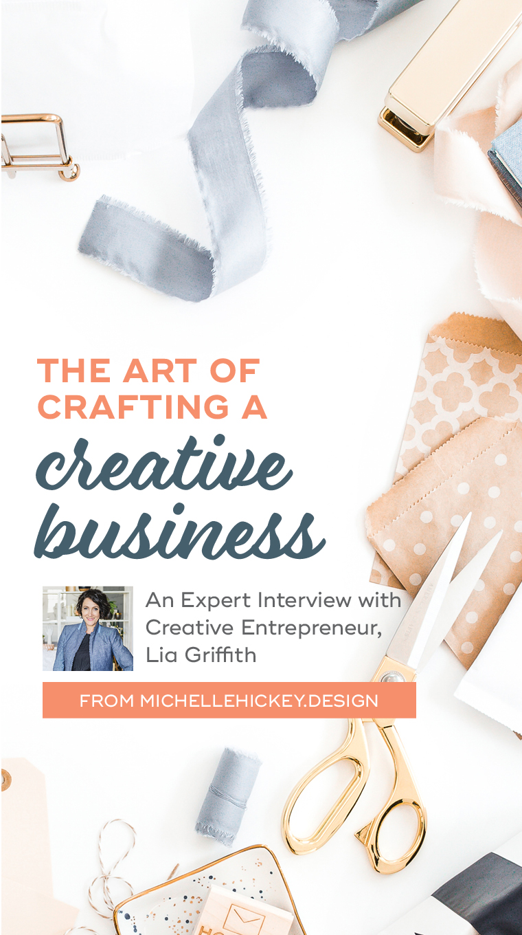 The story of how this talented artist created her thriving online business // A interview with creative entrepreneur, Lia Griffith from MichelleHickey.Design