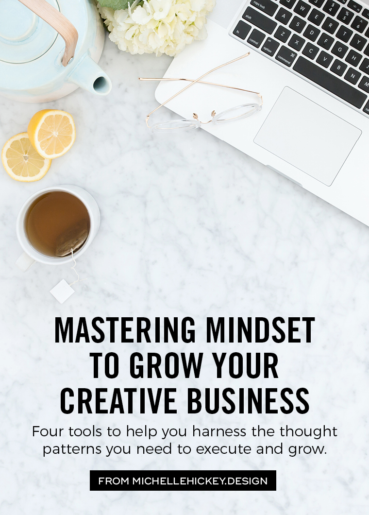 Ready to master your mindset and grow your creative business? In this article and video, you'll learn about four tools that will help you make radical mindset shifts that set you on course for up-leveling your business and improving your life. Best of all, you can get these four resources for free, which is ironic because I consider them to be the most valuable tools I have in my possession.